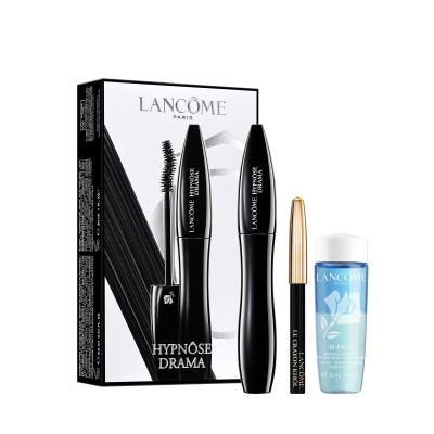 1 - Lancôme Cofanetto 2020 Hypnôse Drama Mascara 01 + Mini Khôl Crayon Yeux + Mini Bi-facil