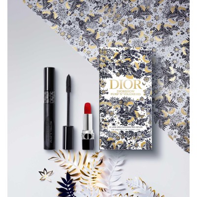2 - Dior Diorshow Pump 'N' Volume Coffret Mascara XL + Rouge lipstick
