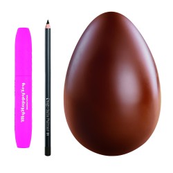 2 - Diego dalla Palma Uovo My Happy Toy: Uovo 230g Majani Cioccolato Al Latte + Mascara Myhappytoy 13ml + Matita Occhi 18cm