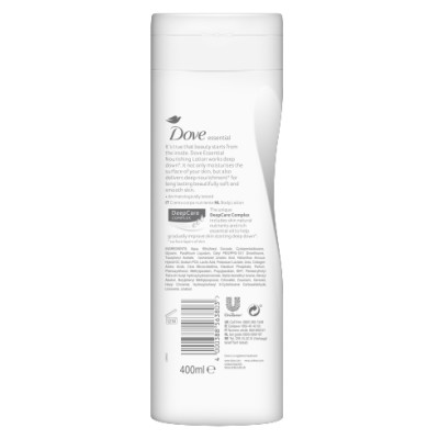 1 - Dove Essential Nourishment 400 ml Lotion Women