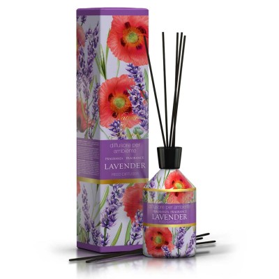 1 - Rudy Profumi Diffusore per Ambiente 250 mL + Bacchette Nature&Arome Linea Lavender