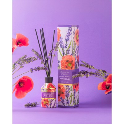 2 - Rudy Profumi Diffusore per Ambiente 250 mL + Bacchette Nature&Arome Linea Lavender