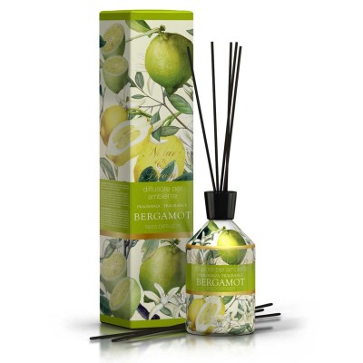 1 - Rudy Profumi Diffusore per Ambiente 250 mL + Bacchette Nature&Arome Linea Bergamot