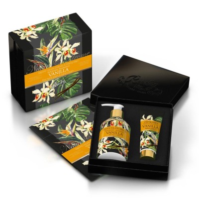 1 - Rudy Profumi Scatola regalo con Sapone Liquido 250 mL + Crema Mani 100 mL Nature&Arome Linea Vanilla