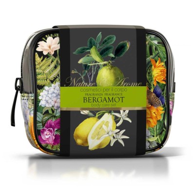 2 - Rudy Profumi Pochette con Bagno & Doccia Schiuma, Crema Corpo, Acqua Profumata 100 mL Nature&Arome Linea Bergamot