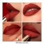 4 - Guerlain KissKiss Kissproof Honey Blurred Matte Lipstick 599 Red Aster 1.85g