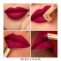 4 - Guerlain KissKiss Kissproof Honey Blurred Matte Lipstick 395 Bold Fuchsia 1.85g
