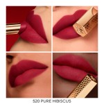 4 - Guerlain KissKiss Kissproof Honey Blurred Matte Lipstick 520 Pure Hibiscus 1.85g