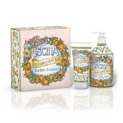 1 - Rudy Profumi Maioliche Set Sapone Liquido 500ml + Crema Mani 100ml Linea Ischia