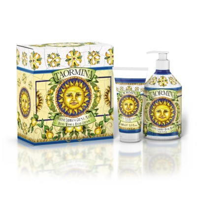 1 - Rudy Profumi Maioliche Set Sapone Liquido 500ml + Crema Mani 100ml Taormina Range