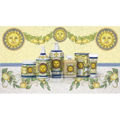 2 - Rudy Profumi Maioliche Set Bagnoschiuma 250ml + Crema Corpo 250ml Linea Taormina