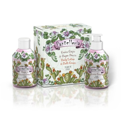 1 - Rudy Profumi Maioliche Set Bagnoschiuma 250ml + Crema Corpo 250ml Linea Pantelleria