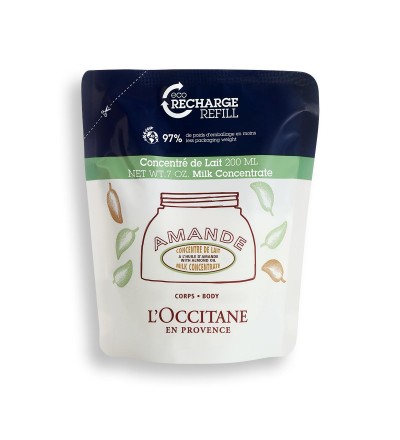 1 - L'Occitane Eco-ricarica Concentré de Lait Mandorla 200ml