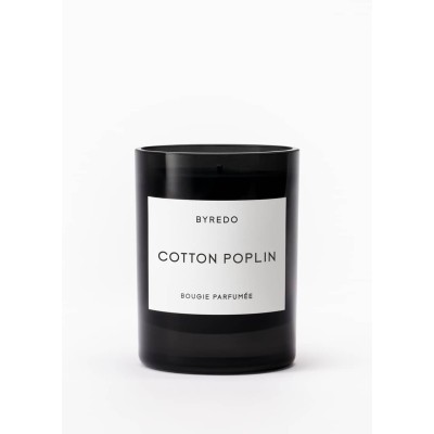 1 - Byredo Cotton Poplin candela di cera Cilindro Nero 1 pz