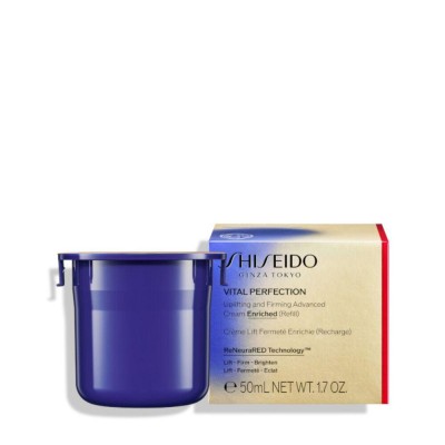1 - Shiseido Vital Perfection Uplifting and Firming Advanced Cream Enriched Refill Crema da giorno Viso 50 ml