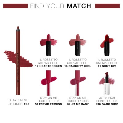 3 - Diego dalla Palma Stay On Me Lip Liner Matita Labbra Long Lasting 165 Ciliegia 1.2g