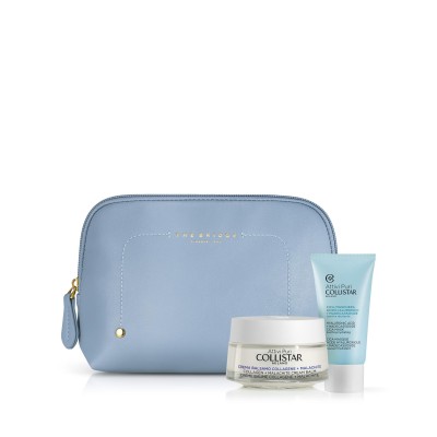 1 - Collistar Cofanetto Crema Balsamo Collagene + Malachite + Cica-Maschera Acido Ialuronico 25ml + Beauty-Bag THE BRIDGE