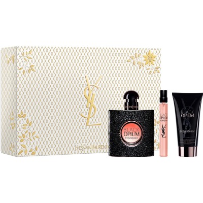 1 - Yves Saint Laurent Black Opium - Cofanetto Eau de Parfum 50ml + 10ml + 50ml