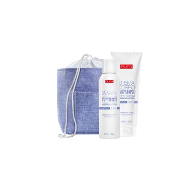 1 - PUPA Milano Kit Home Spa 005 Rigenerante Anti-Stress Rigenerante Anti-stress Mousse Doccia 200ml + Crema Corpo 250ml
