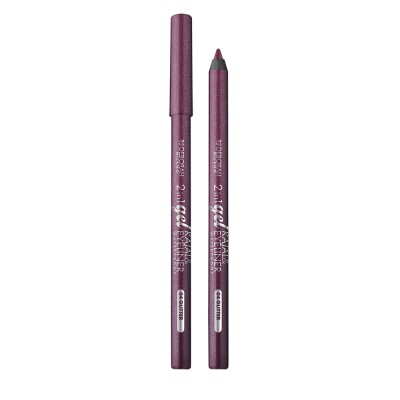 1 - Deborah Milano 2 In 1 Gel eye pencil 04 GLITTER BURGUNDY