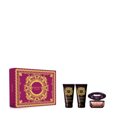 1 - Versace Crystal Noir EDT Set profumi e prodotti da bagno 3 pz Femmina
